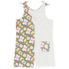 Girls White Floral Playsuit, 1, hi-res