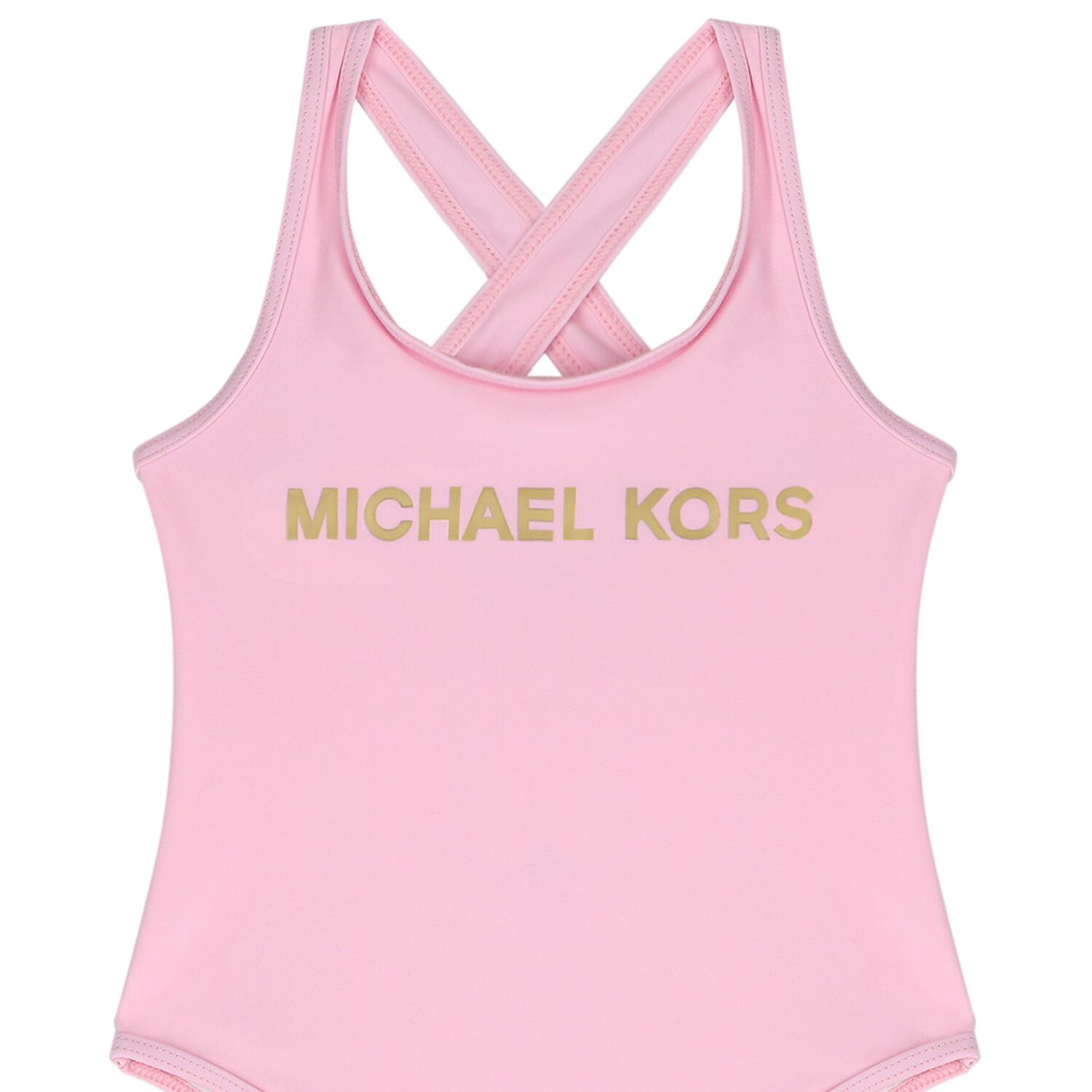 Girls Pink Logo Swimsuit, 1, hi-res