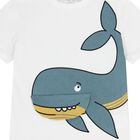 Boys White Whale T-Shirt, 1, hi-res