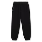 Boys Black Logo Joggers, 1, hi-res