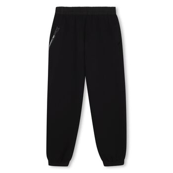 Boys Black Logo Joggers