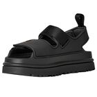 Black Chunky Logo Sandals , 1, hi-res