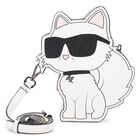 Girls White Choupette Handbag, 1, hi-res