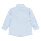 Younger Boys Blue Logo Shirt, 1, hi-res