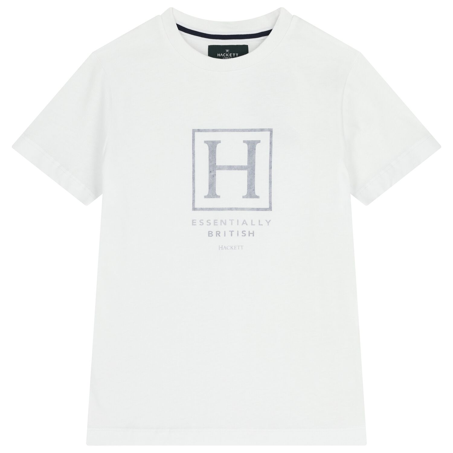 Boys White Logo T-Shirt, 1, hi-res
