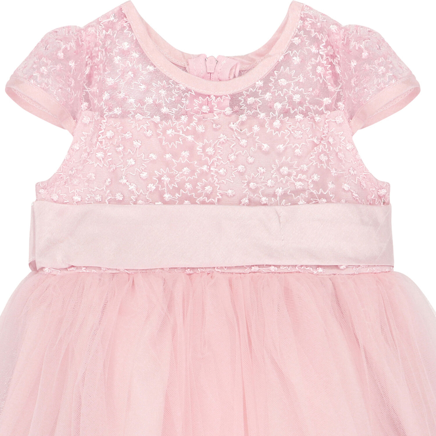 Baby Girls Pink Tulle Dress, 1, hi-res image number null