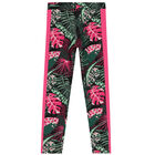 Girls Green, Black & Pink Leggings, 1, hi-res