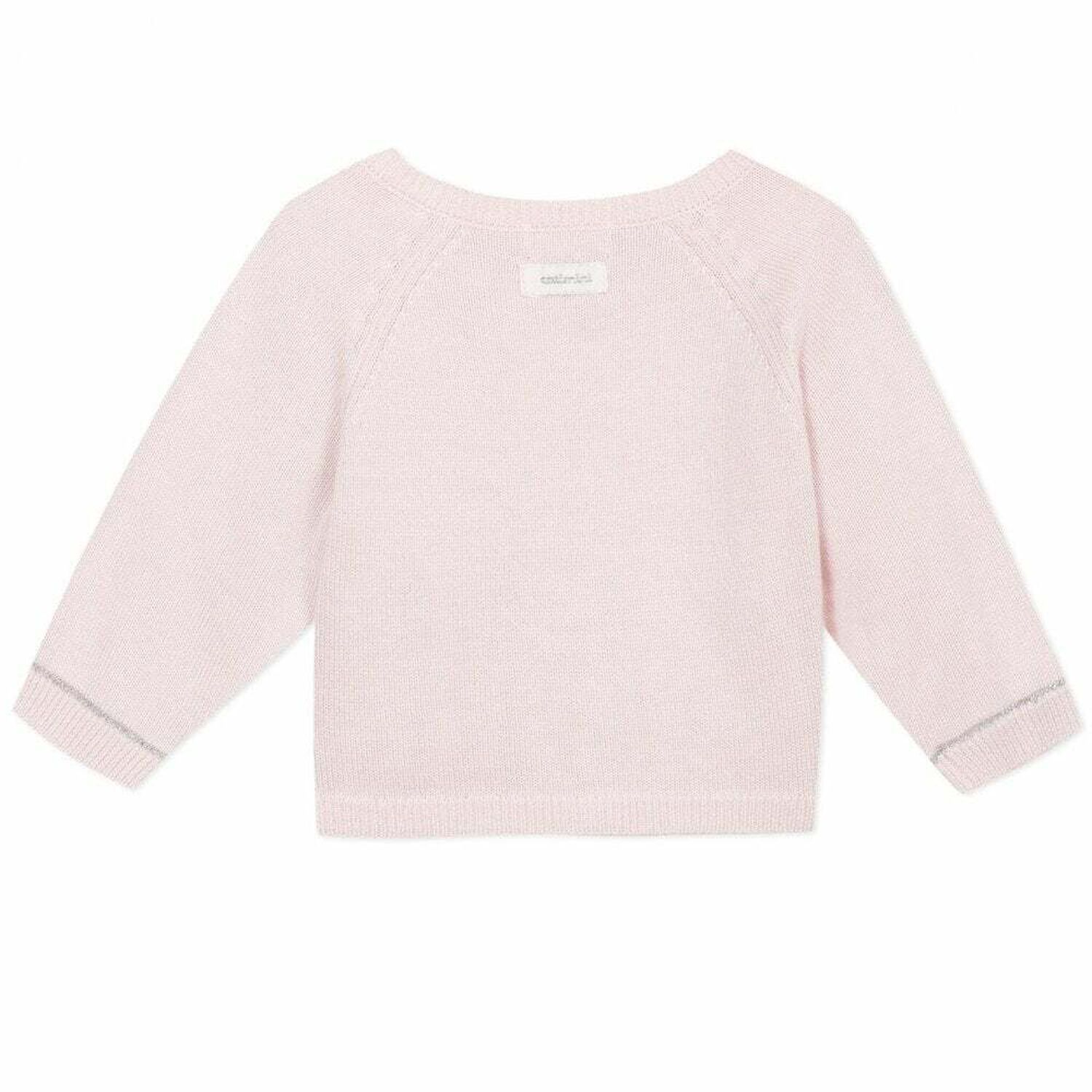 Baby Girls Pale Pink Cardigan, 1, hi-res image number null
