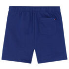 Boys Blue Varsity Logo Shorts, 3, hi-res