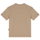 Beige & White Logo T-Shirt, 5, hi-res