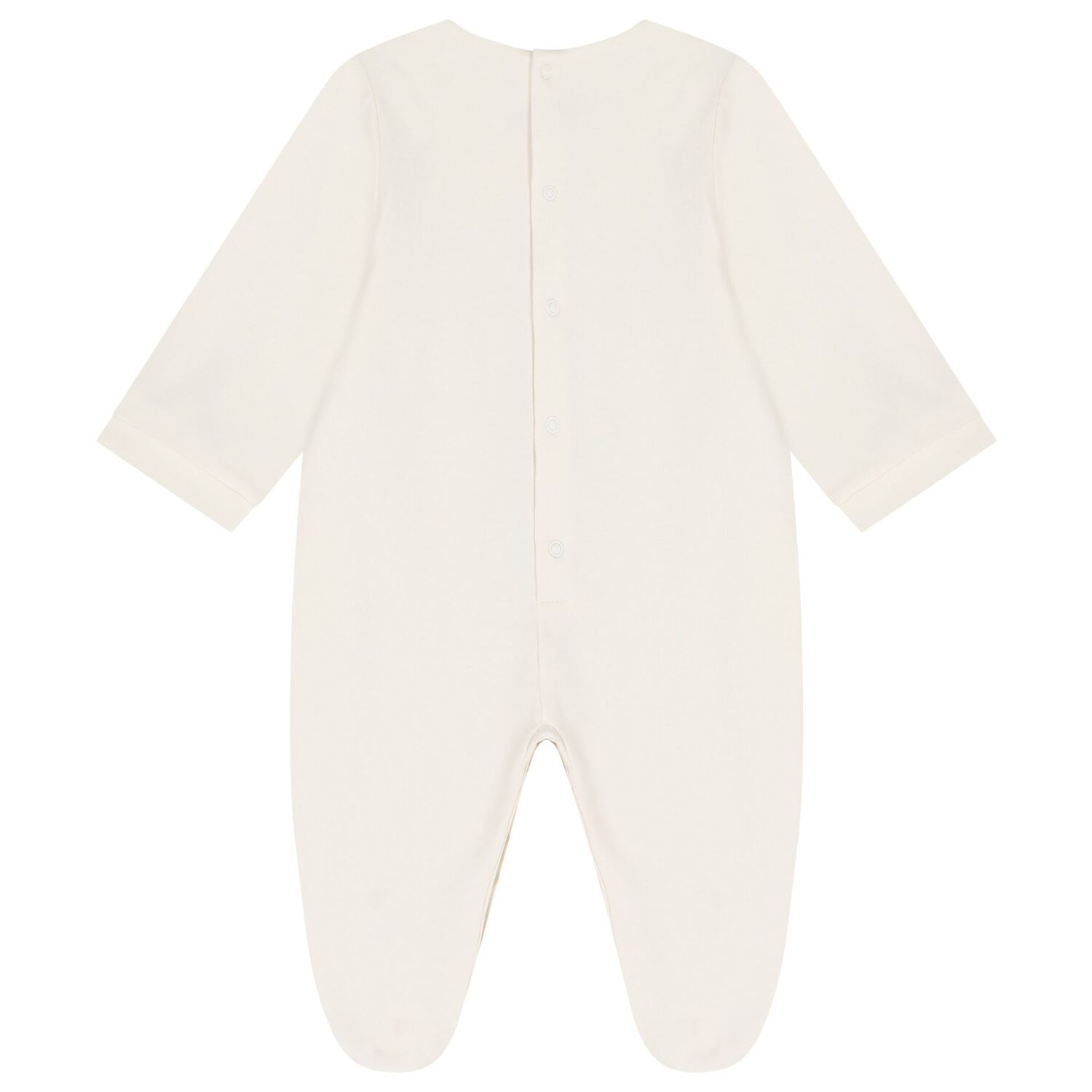 Baby Girls Ivory Logo Babygrow, 1, hi-res