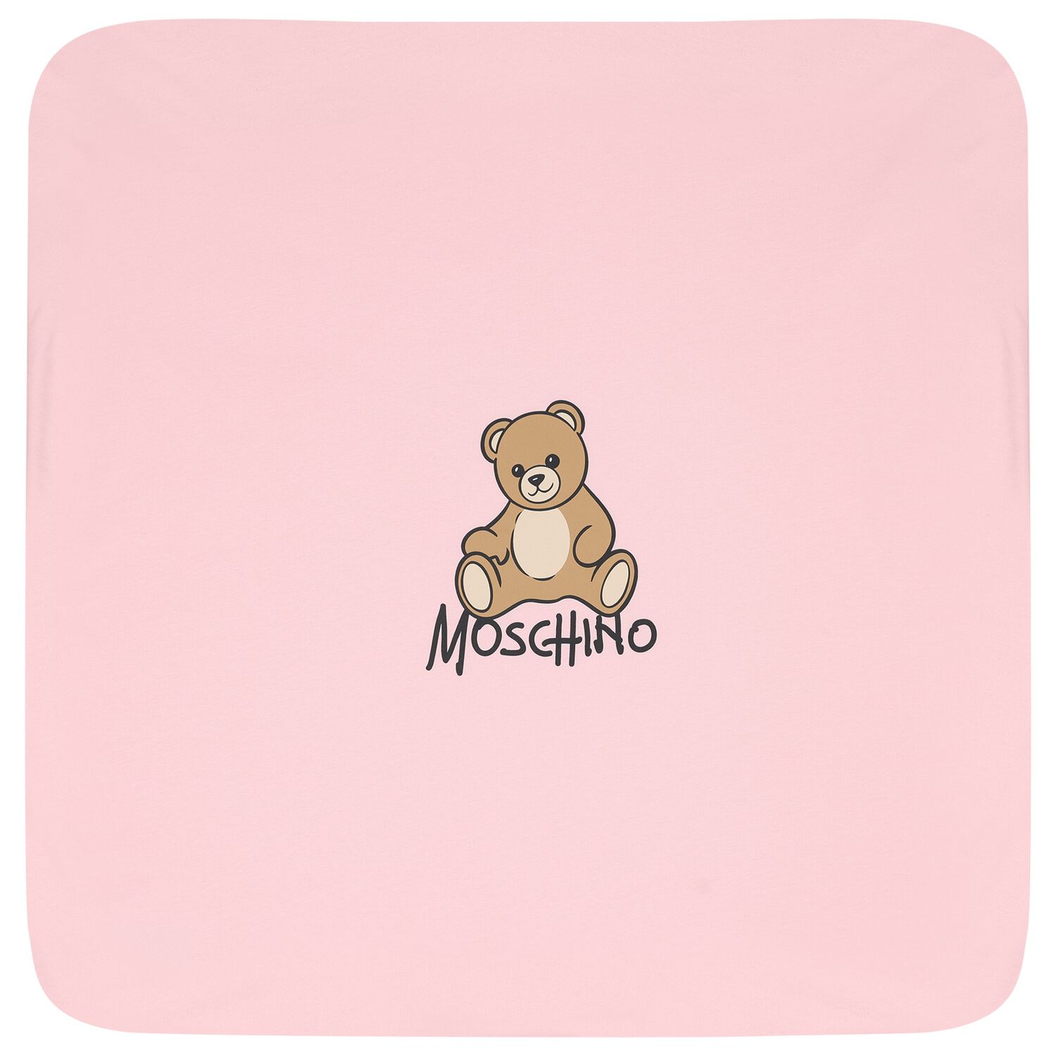 Baby Girls Pink Teddy Bear Logo Blanket, 2, hi-res