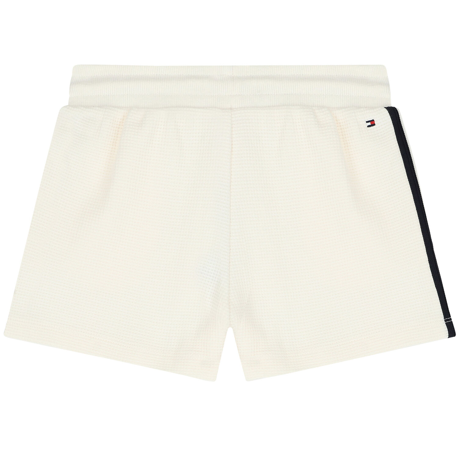 Girls Ivory Logo Ribbed Shorts, 1, hi-res