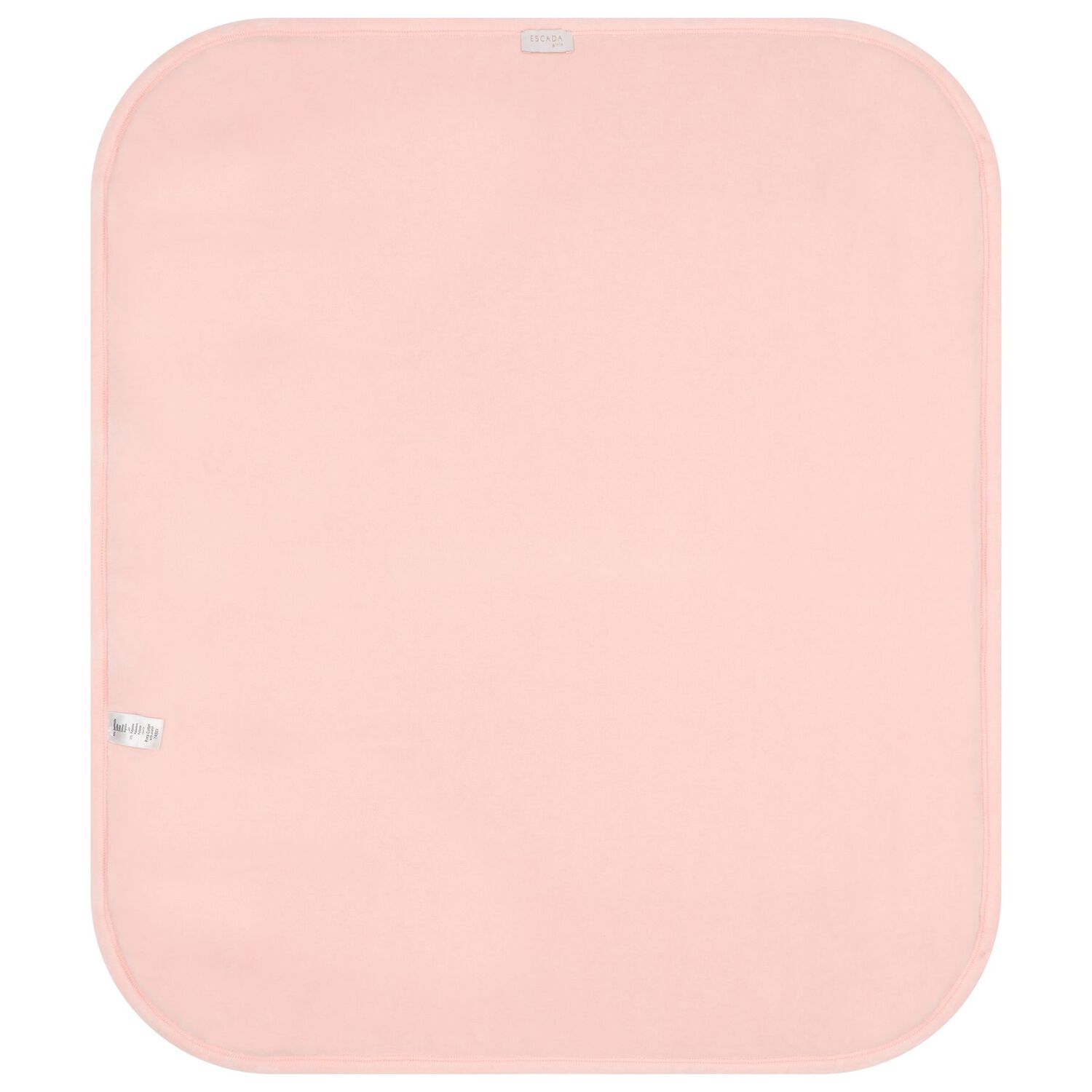 Baby Girls Ivory & Pink Logo Blanket, 1, hi-res