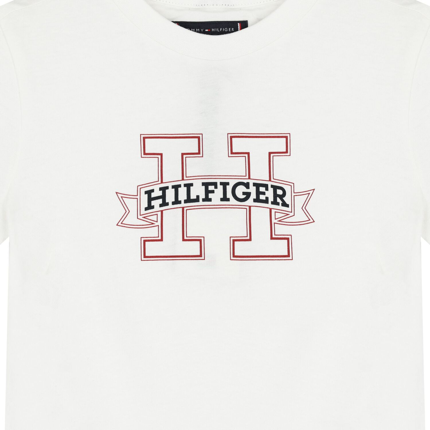 Boys White Logo T-Shirt, 2, hi-res image number null