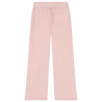 Girls Pink Logo Joggers