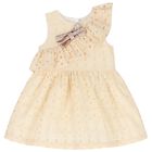 Baby Girls Ivory Broderie Anglaise Ruffle Dress Set, 1, hi-res