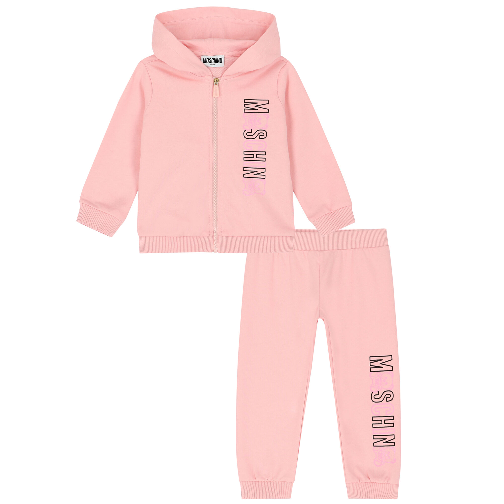 Girls pink tracksuit on sale
