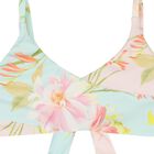 Girls Pink & Aqua Floral Bikini, 1, hi-res
