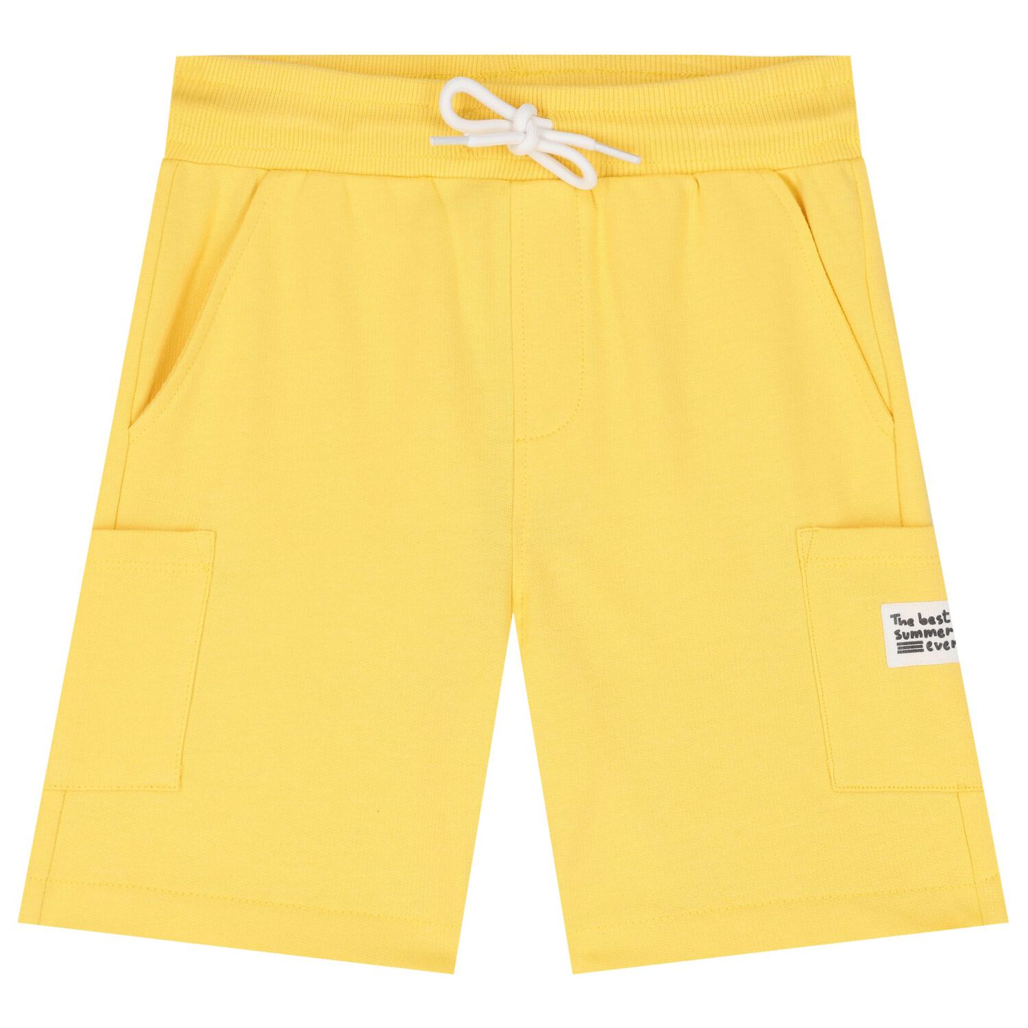 Boys White & Yellow Shorts Set, 4, hi-res image number null