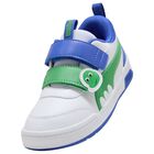 Boys White & Green Multiflex 2 Dino Trainers, 1, hi-res