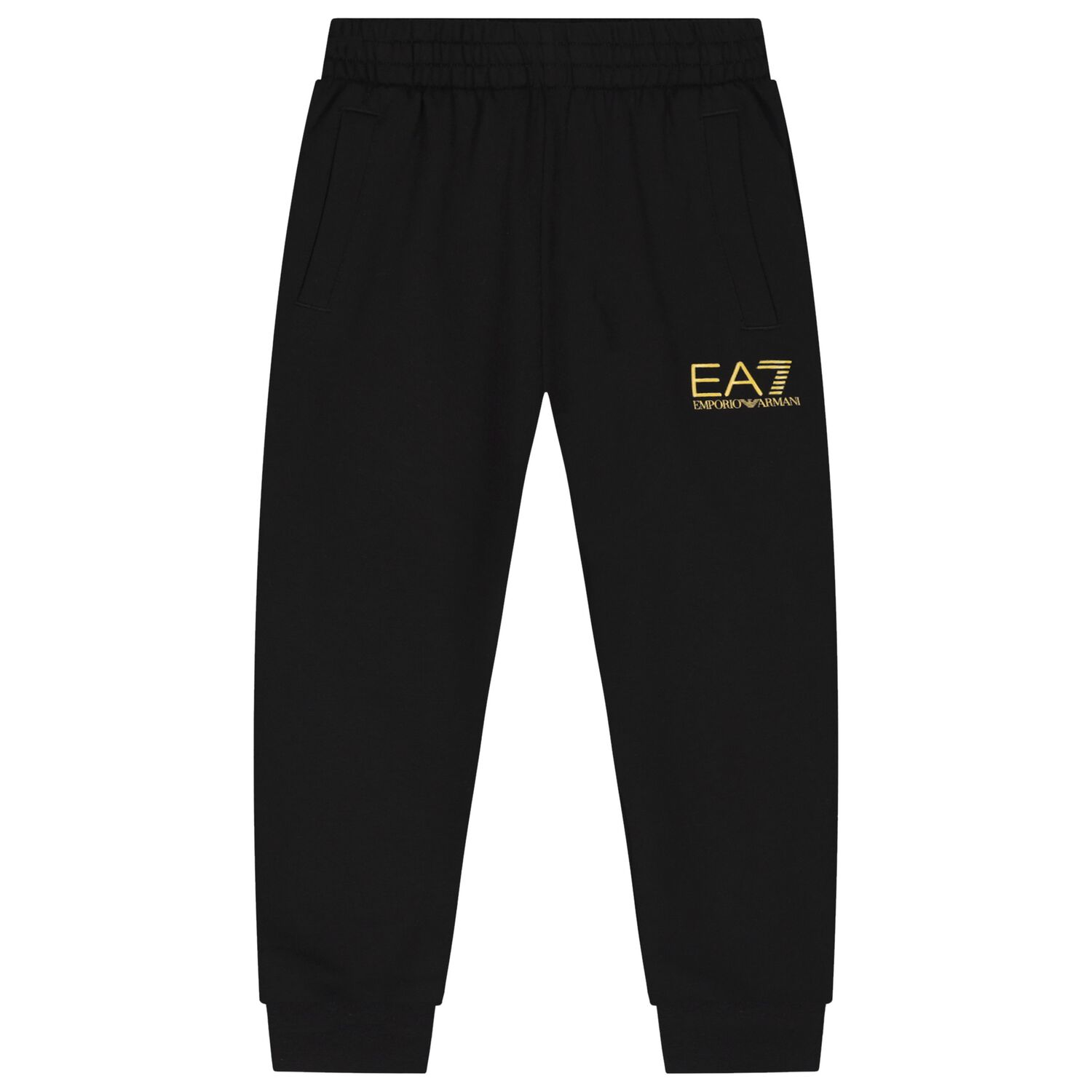 Boys Black Logo Joggers, 2, hi-res