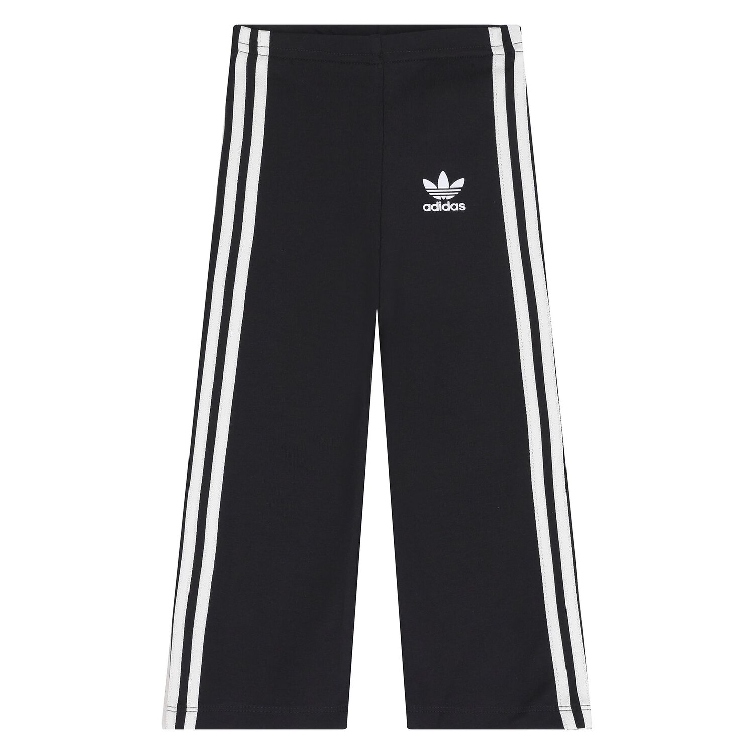 Younger Girls Black Trefoil Logo Leggings Set, 1, hi-res