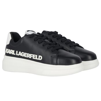 Black & White Logo Trainers