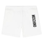 White Logo Shorts, 3, hi-res
