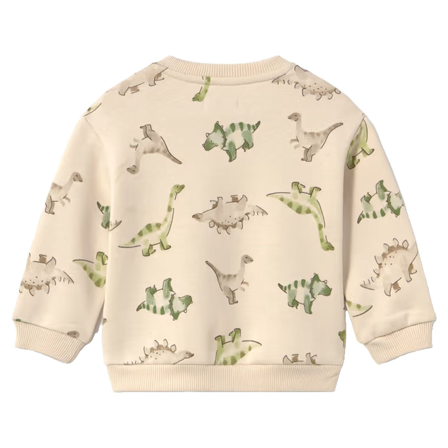 Younger Boys Beige Dinosaur Sweatshirt, 1, hi-res