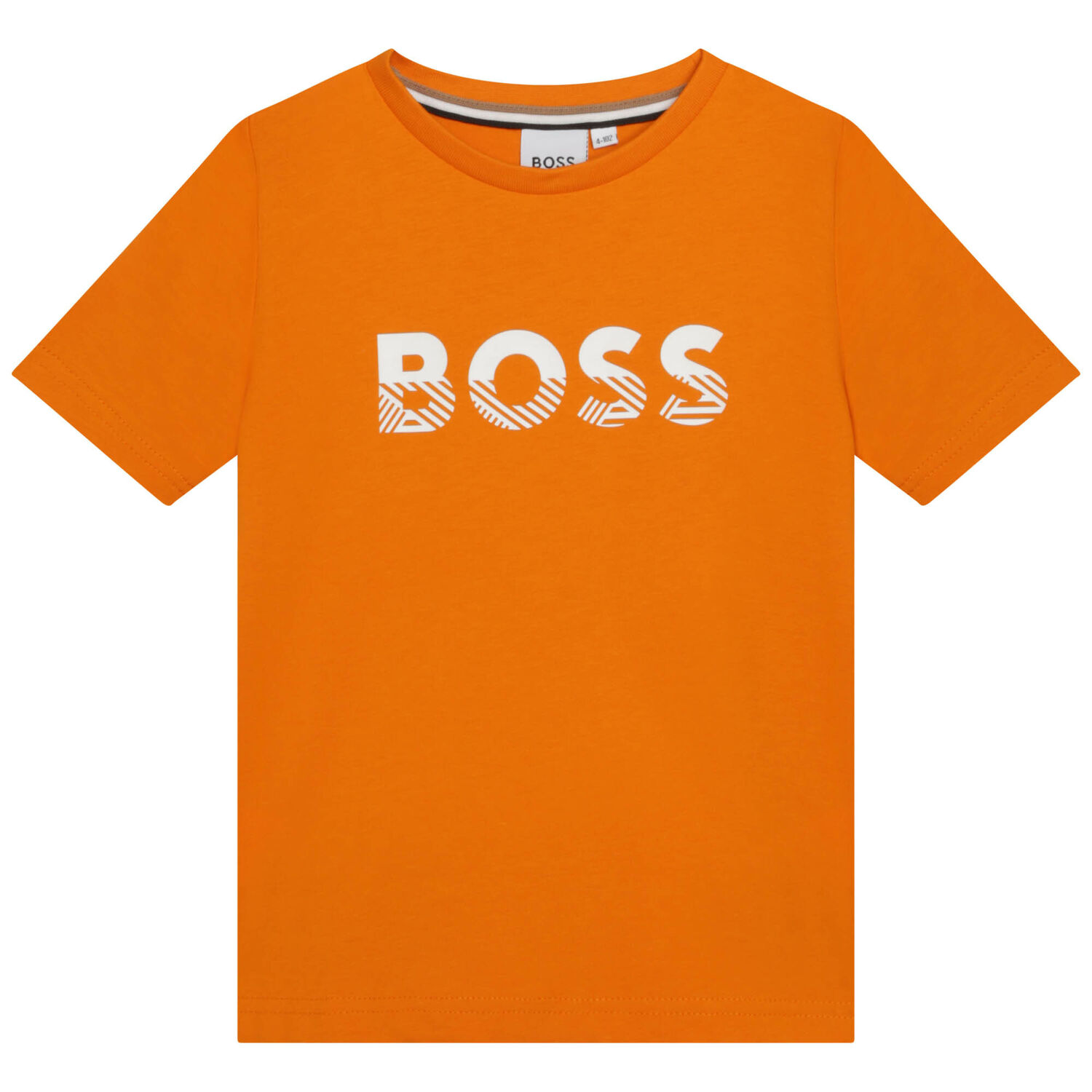 Boys Orange Logo T-Shirt, 5, hi-res