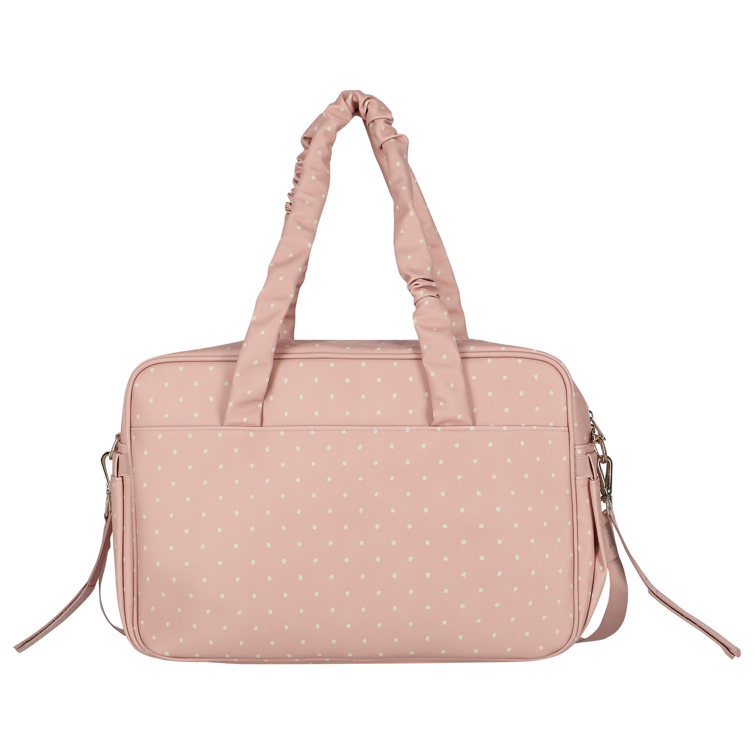 Pink Faux Leather Baby Changing Bag, 3, hi-res image number null