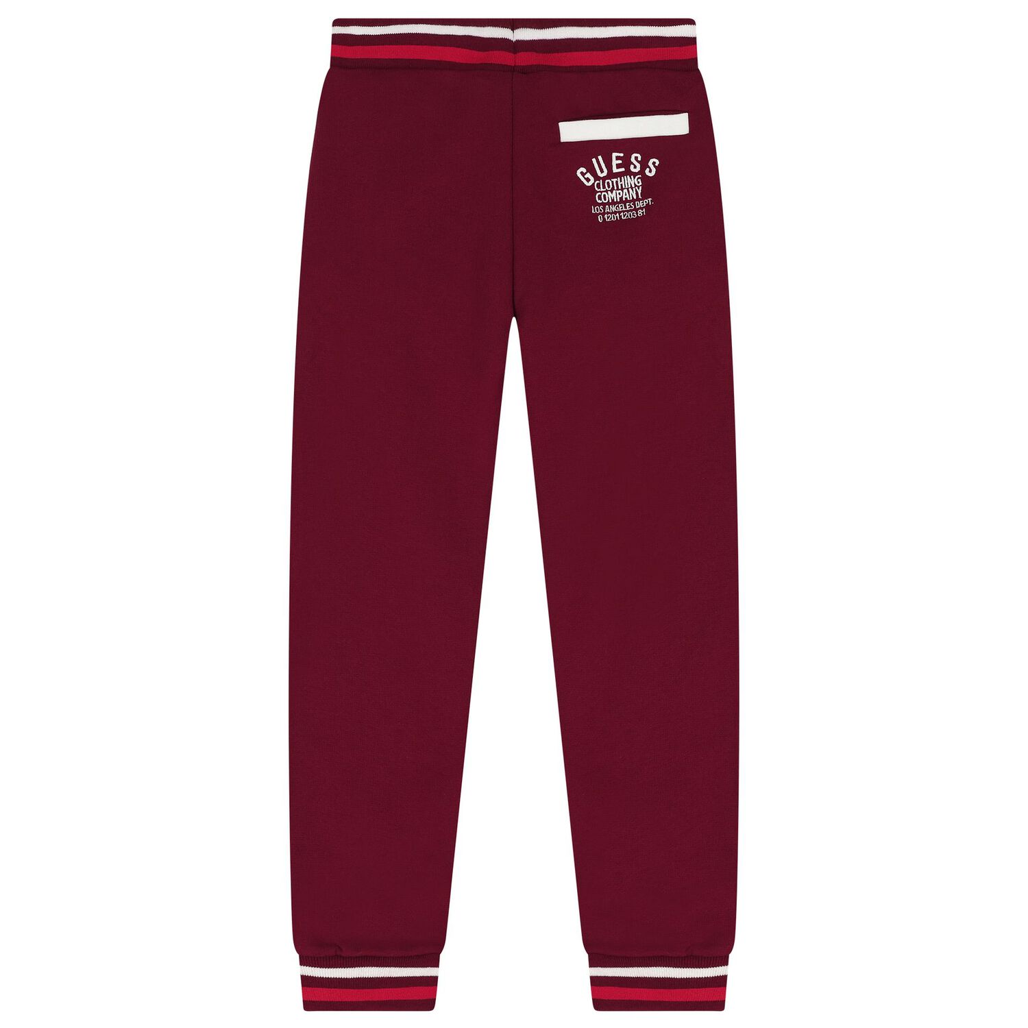 Girls Burgundy Logo Joggers, 1, hi-res