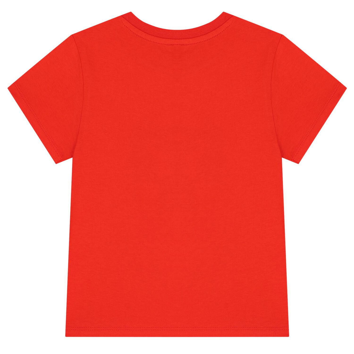 Girls Red Logo Tiger T-Shirt, 1, hi-res