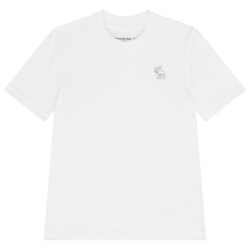 Boys White Logo T-Shirt
