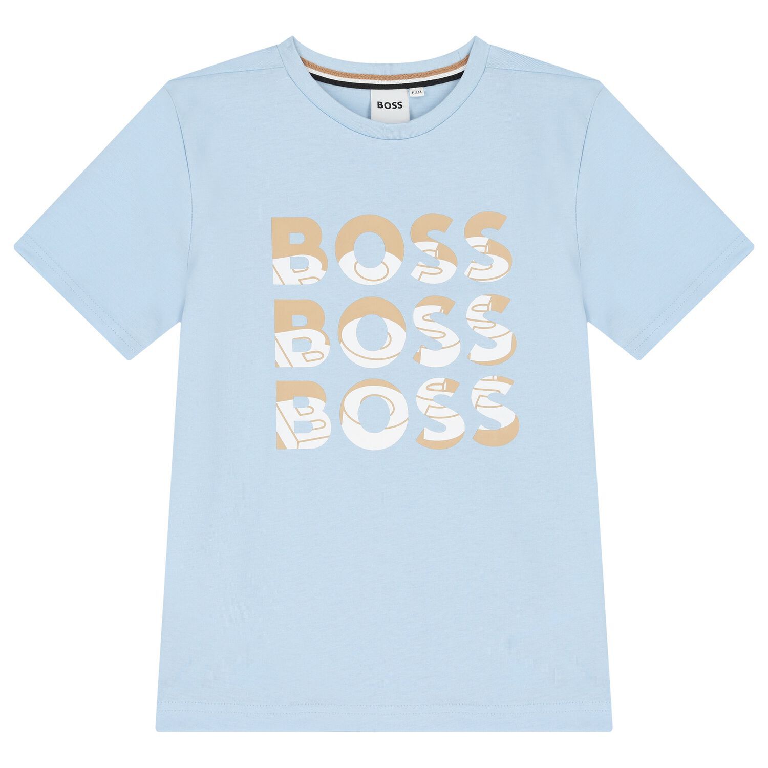 Boys Blue Logo T-Shirt, 3, hi-res