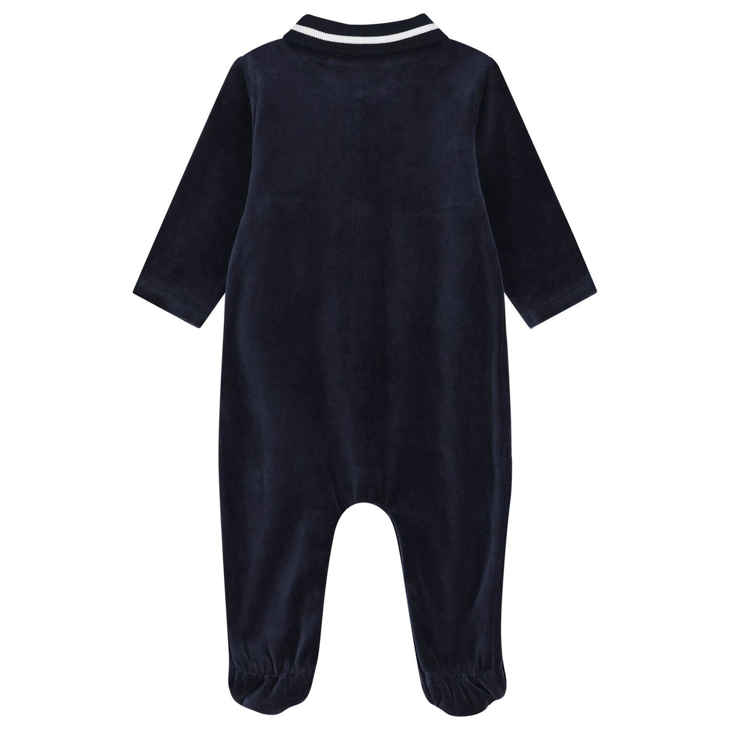 Baby Boys Navy Blue & White Logo Babygrow, 1, hi-res