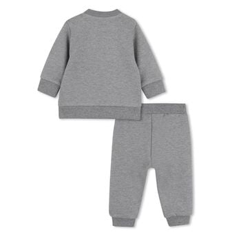 Younger Grey Tiger Logo Tracksuit