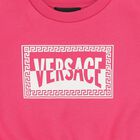 Younger Girls Pink Logo Dress, 1, hi-res