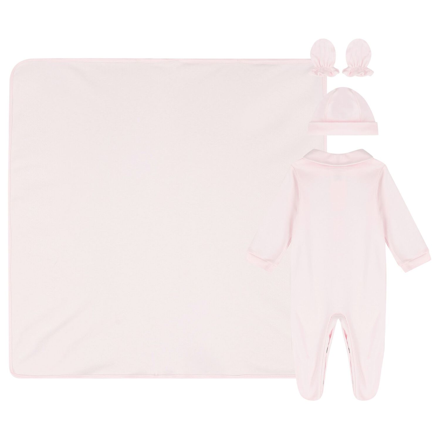 Baby Girls Pink Teddy Bear Babygrow Gift Set, 3, hi-res
