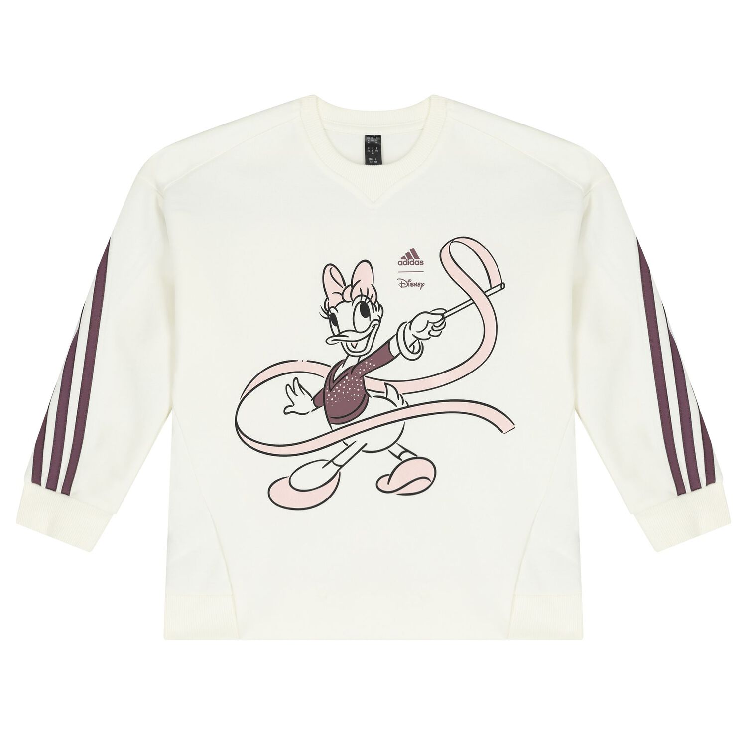 Girls Ivory & Purple Daisy Duck Logo Leggings Set, 1, hi-res image number null