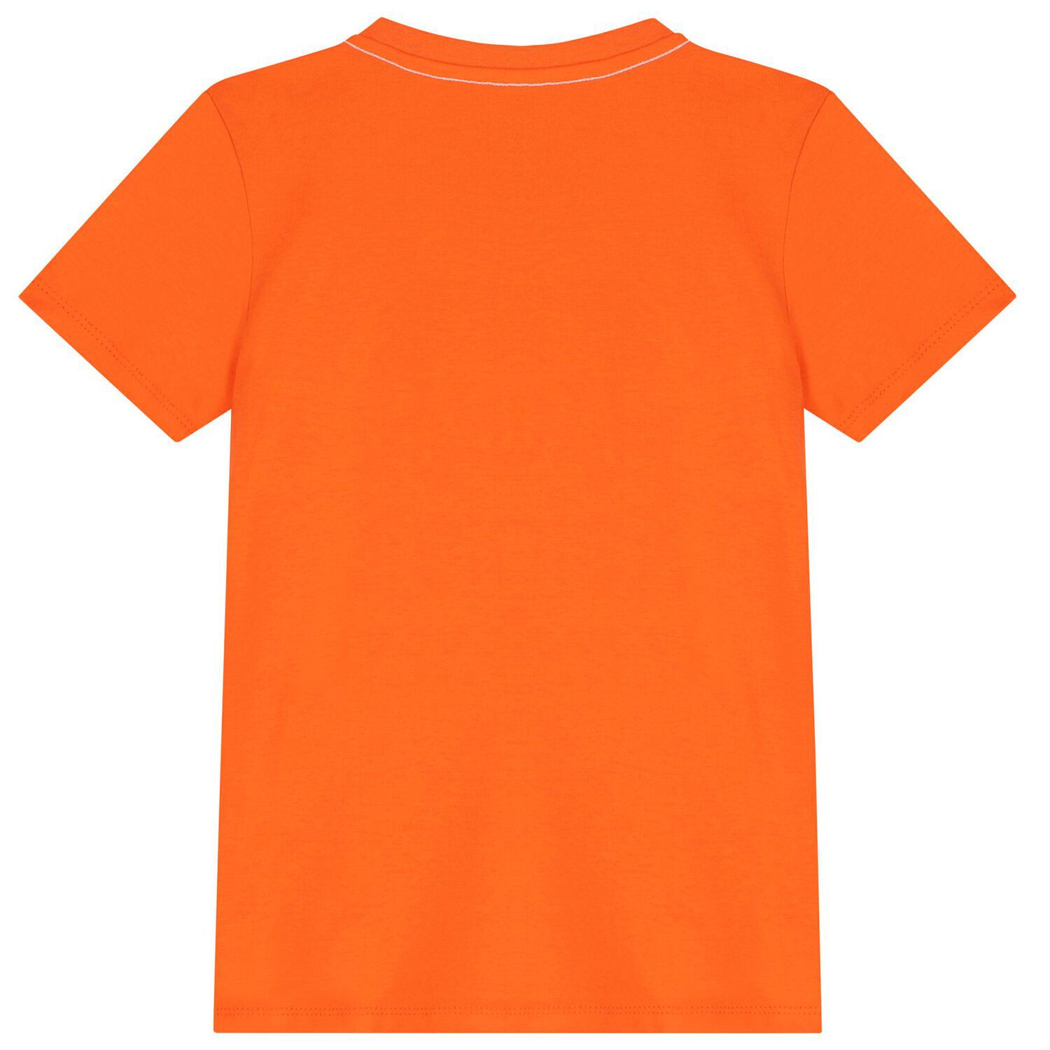 Boys Orange Logo T-Shirt, 8, hi-res image number null