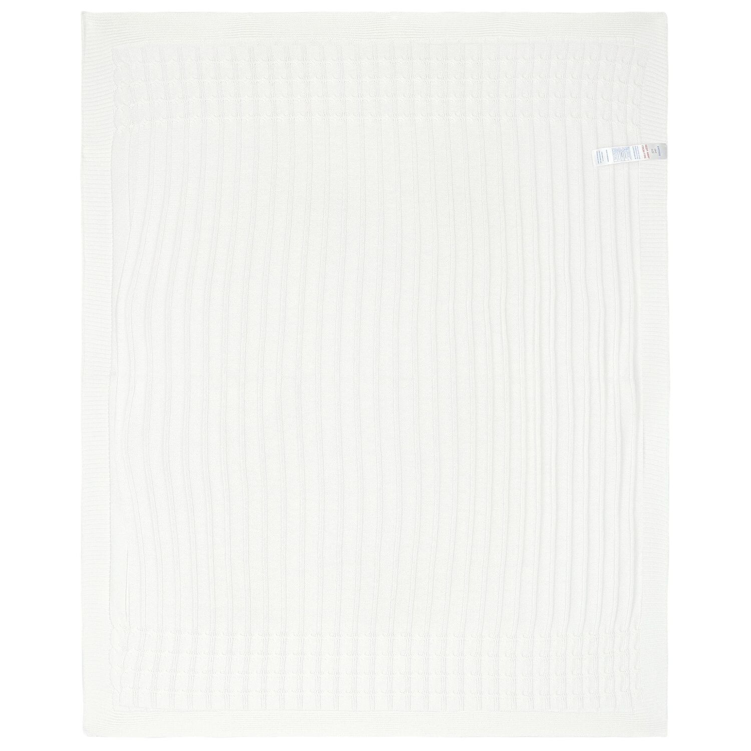 White Knit Baby Blanket, 3, hi-res image number null
