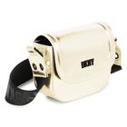 Girls Gold Logo Handbag, 2, hi-res