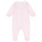 Baby Girls Pink Heart Babygrow, 1, hi-res