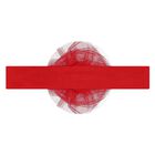 Girls Red Tulle Bow Dress Set, 1, hi-res