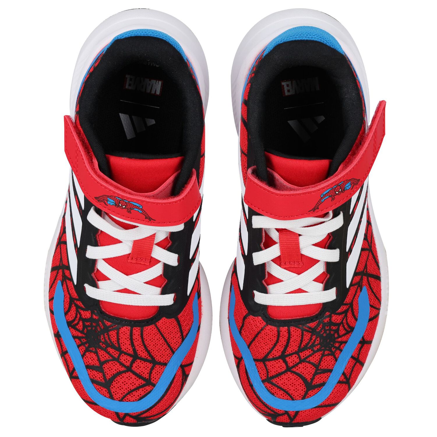 Boys Red Runfalcon Spiderman Trainers, 1, hi-res image number null