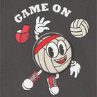Younger Boys Grey Football T-Shirt, 2, hi-res