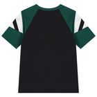 Boys Green & Black Logo T-Shirt, 1, hi-res