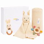 Ivory Baby Blanket & Bunny Comforter Gift Set , 3, hi-res